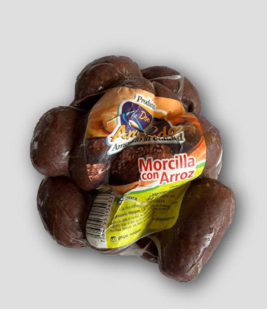 Morcilla con Arroz al vacio